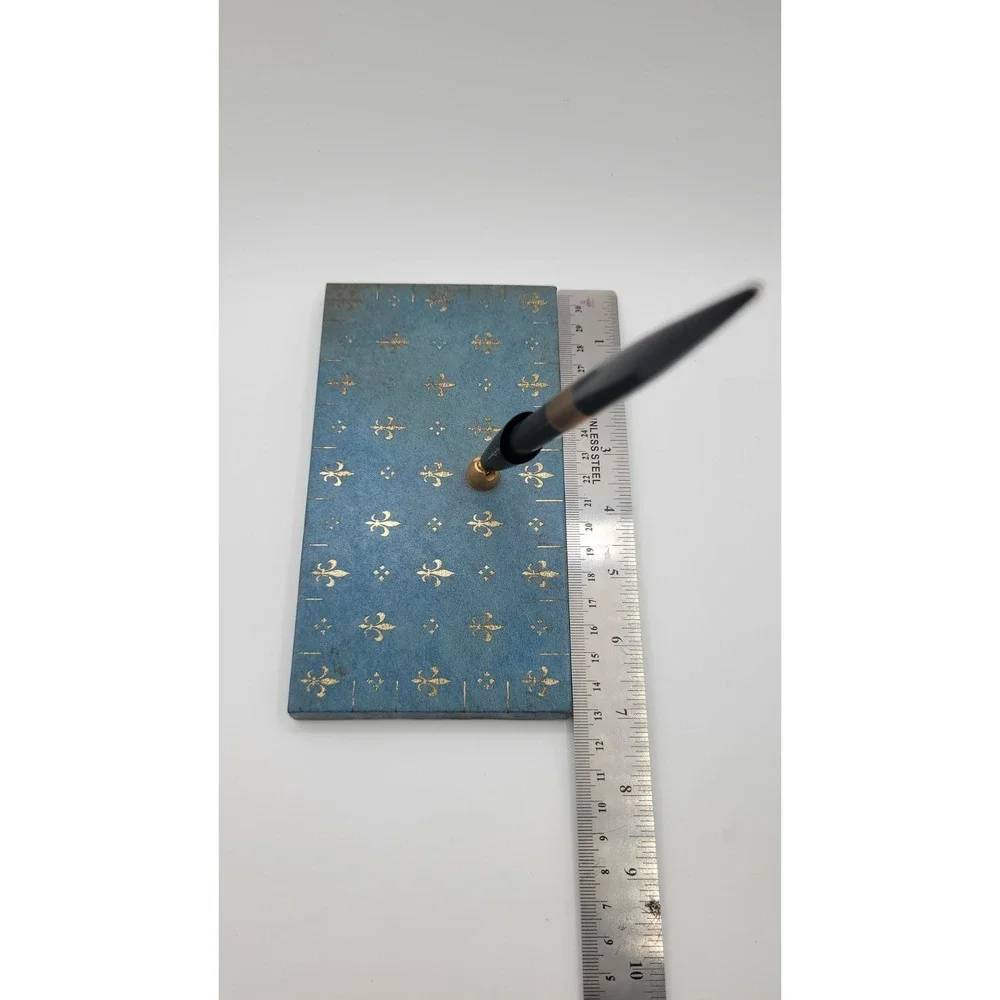 Vintage Fountain Pen Desk Set‎ fleur-de-lis